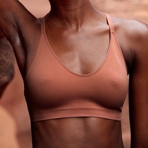 Aerie real me Let the Real Me Shine racer back size S Bra Pink Mauve Sport Flex